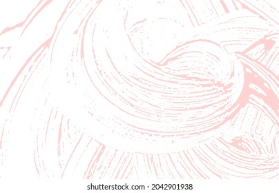 Grunge texture. Distress pink rough trace. Fantastic background. Noise dirty grunge texture. Beauteous artistic surface. Vector illustration.