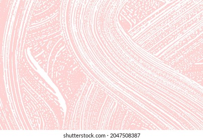 Grunge texture. Distress pink rough trace. Good-looking background. Noise dirty grunge texture. Mesmeric artistic surface. Vector illustration.