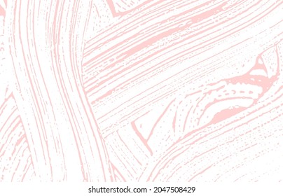 Grunge texture. Distress pink rough trace. Fascinating background. Noise dirty grunge texture. Perfect artistic surface. Vector illustration.