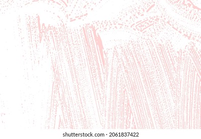 Grunge texture. Distress pink rough trace. Fascinating background. Noise dirty grunge texture. Extra artistic surface. Vector illustration.