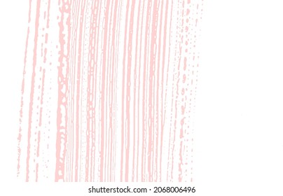 Grunge texture. Distress pink rough trace. Fancy background. Noise dirty grunge texture. Original artistic surface. Vector illustration.