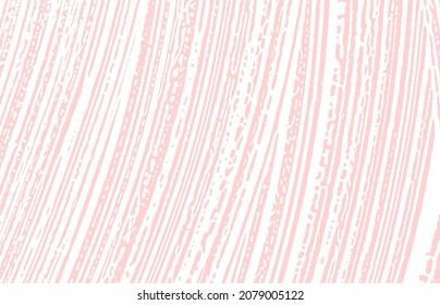 Grunge texture. Distress pink rough trace. Graceful background. Noise dirty grunge texture. Classy artistic surface. Vector illustration.