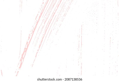 Grunge texture. Distress pink rough trace. Fantastic background. Noise dirty grunge texture. Great artistic surface. Vector illustration.