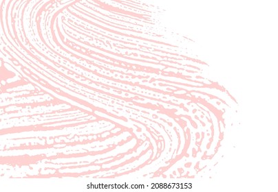 Grunge texture. Distress pink rough trace. Fascinating background. Noise dirty grunge texture. Precious artistic surface. Vector illustration.