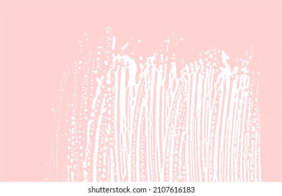 Grunge textura. Traza áspera rosada de socorro. Maravilloso fondo. Textura de grifo sucio y ruidoso. Cuta superficie artística. Ilustración vectorial.