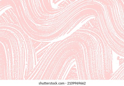 Grunge texture. Distress pink rough trace. Good-looking background. Noise dirty grunge texture. Great artistic surface. Vector illustration.