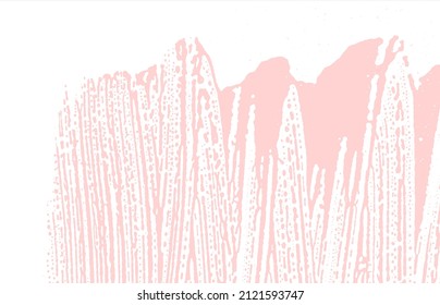 Grunge texture. Distress pink rough trace. Favorable background. Noise dirty grunge texture. Fascinating artistic surface. Vector illustration.