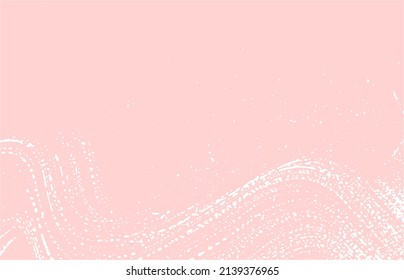 Grunge texture. Distress pink rough trace. Gorgeous background. Noise dirty grunge texture. Graceful artistic surface. Vector illustration.