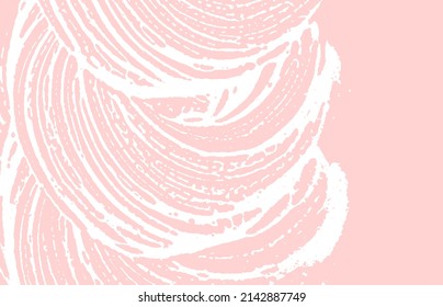 Grunge texture. Distress pink rough trace. Grand background. Noise dirty grunge texture. Alluring artistic surface. Vector illustration.