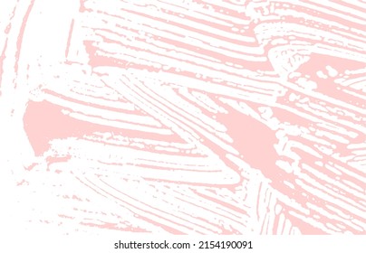 Grunge texture. Distress pink rough trace. Fabulous background. Noise dirty grunge texture. Stylish artistic surface. Vector illustration.