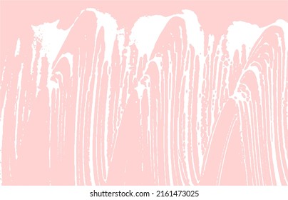 Grunge texture. Distress pink rough trace. Fresh background. Noise dirty grunge texture. Ravishing artistic surface. Vector illustration.