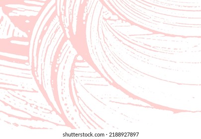 Grunge texture. Distress pink rough trace. Fair background. Noise dirty grunge texture. Alive artistic surface. Vector illustration.