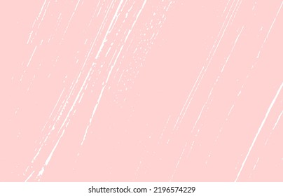 Grunge texture. Distress pink rough trace. Glamorous background. Noise dirty grunge texture. Graceful artistic surface. Vector illustration.