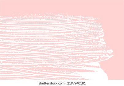 Grunge texture. Distress pink rough trace. Gorgeous background. Noise dirty grunge texture. Exceptional artistic surface. Vector illustration.