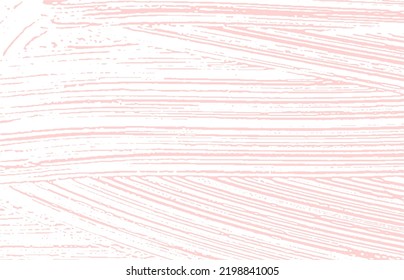 Grunge texture. Distress pink rough trace. Fascinating background. Noise dirty grunge texture. Alluring artistic surface. Vector illustration.