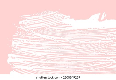 Grunge texture. Distress pink rough trace. Gorgeous background. Noise dirty grunge texture. Good-looking artistic surface. Vector illustration.