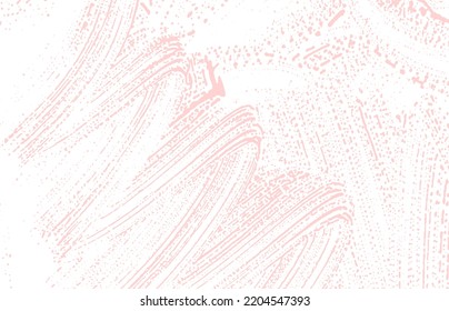 Grunge texture. Distress pink rough trace. Fascinating background. Noise dirty grunge texture. Fine artistic surface. Vector illustration.