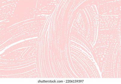 Grunge texture. Distress pink rough trace. Grand background. Noise dirty grunge texture. Rare artistic surface. Vector illustration.