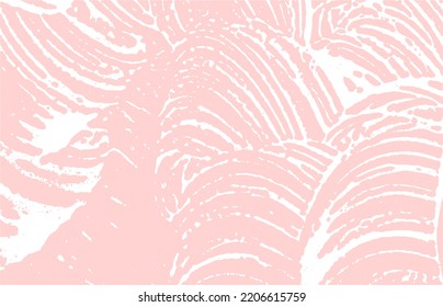 Grunge texture. Distress pink rough trace. Good-looking background. Noise dirty grunge texture. Fascinating artistic surface. Vector illustration.