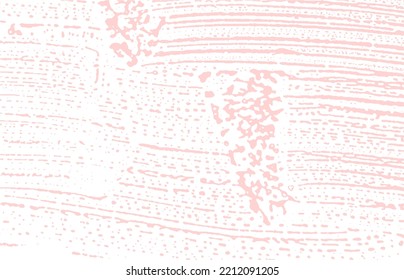 Grunge texture. Distress pink rough trace. Fine background. Noise dirty grunge texture. Exquisite artistic surface. Vector illustration.