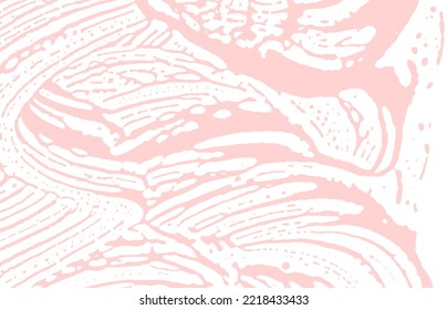 Grunge texture. Distress pink rough trace. Fair background. Noise dirty grunge texture. Trending artistic surface. Vector illustration.