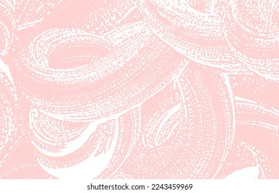 Grunge texture. Distress pink rough trace. Good-looking background. Noise dirty grunge texture. Classic artistic surface. Vector illustration.