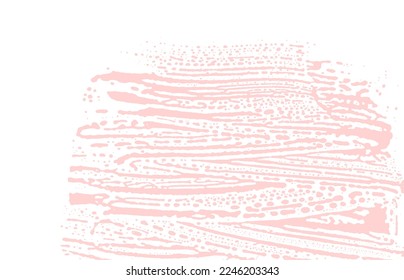 Grunge textura. Traza áspera rosada de socorro. Fondo favorable. Textura de grifo sucio y ruidoso. Superficie artística emocional. Ilustración vectorial.