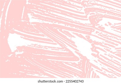 Grunge textura. Traza áspera rosada de socorro. Fondo favorable. Textura de grifo sucio y ruidoso. Superficie artística genial. Ilustración vectorial.