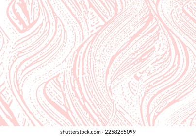 Grunge texture. Distress pink rough trace. Fascinating background. Noise dirty grunge texture. Lively artistic surface. Vector illustration.