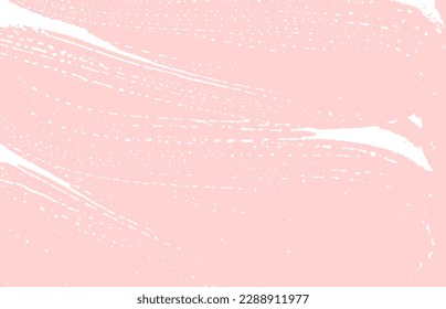 Grunge texture. Distress pink rough trace. Fresh background. Noise dirty grunge texture. Delicate artistic surface. Vector illustration.
