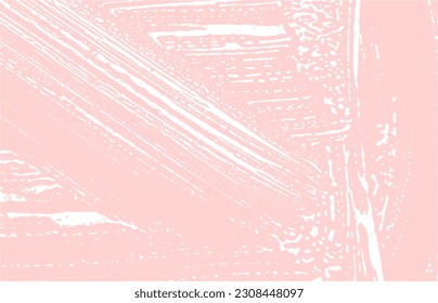Grunge textura. Traza áspera rosada de socorro. Fondo glamuroso. Textura de grifo sucio y ruidoso. Superficie artística extra. Ilustración vectorial.