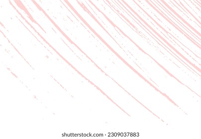 Grunge texture. Distress pink rough trace. Extraordinary background. Noise dirty grunge texture. Trending artistic surface. Vector illustration.