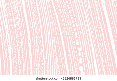 Grunge texture. Distress pink rough trace. Graceful background. Noise dirty grunge texture. Emotional artistic surface. Vector illustration.