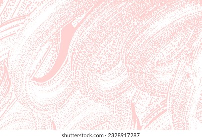 Grunge texture. Distress pink rough trace. Fascinating background. Noise dirty grunge texture. Comely artistic surface. Vector illustration.