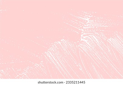 Grunge texture. Distress pink rough trace. Good-looking background. Noise dirty grunge texture. Emotional artistic surface. Vector illustration.