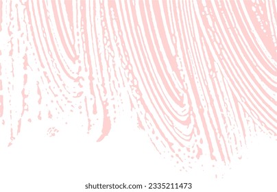 Grunge texture. Distress pink rough trace. Fascinating background. Noise dirty grunge texture. Remarkable artistic surface. Vector illustration.