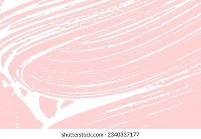 Grunge texture. Distress pink rough trace. Fancy background. Noise dirty grunge texture. Modern artistic surface. Vector illustration.