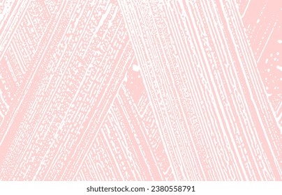 Grunge texture. Distress pink rough trace. Grand background. Noise dirty grunge texture. Noteworthy artistic surface. Vector illustration.