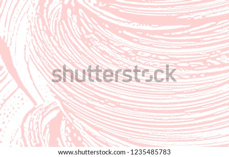 Grunge texture. Distress pink rough trace. Fair background. Noise dirty grunge texture. Energetic artistic surface. Vector illustration.