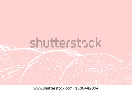 Grunge texture. Distress pink rough trace. Graceful background. Noise dirty grunge texture. Terrific artistic surface. Vector illustration.