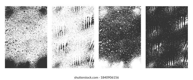 grunge texture distressed frames collection in rectange shape