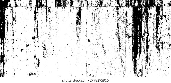 Grunge texture with distressed streaks and rough surface. Black and white overlay background for posters, print and urban design projects. 