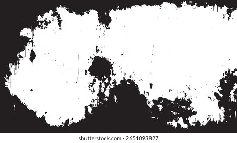 Grunge Texture with Dripping Edges and Distressed Center for Overlays and Background Effects