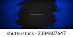 Grunge texture effect background. Distressed rough dark abstract textured. Black isolated on blue. Graphic design element vintage style decoration concept for banners, flyer, card, or brochure cover
