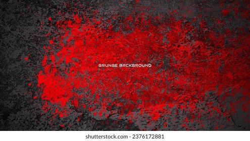 Grunge Textur-Effekt-Hintergrund. Falsch dunkel abstrakte Textur. Rot einzeln auf Schwarz. Vintage-Dekorationskonzept für Grafikdesign für Banner, Flyer, Karten oder Broschüren