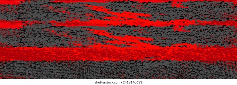 Grunge texture effect background. Distressed rough dark abstract texture. Red isolated on black. vintage style decoration concept graphic design for banner, flyer, card, vector