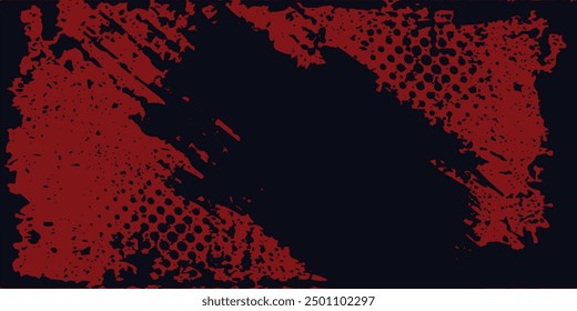 Grunge texture effect background. Distressed rough dark abstract textured. Black isolated on red. Graphic design element vintage style decoration concept for banners, flyer, card, or brochure cover