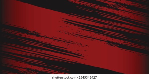 Fondo de efecto de textura Grunge. Angustiado áspero oscuro con textura abstracta. Negro aislado en rojo.