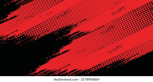 Grunge texture effect background. Distressed rough dark abstract textured. Black isolated on red. Graphic design element vintage style decoration concept grunge vector red black modern vector
