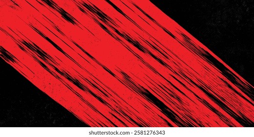 Grunge texture effect background. Distressed rough dark abstract textured. Black isolated on red. Graphic design element vintage style decoration concept grunge vector red black modern